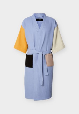 WAFFLE BATHROBE UNISEX - Peignoir - dusty blue/multi