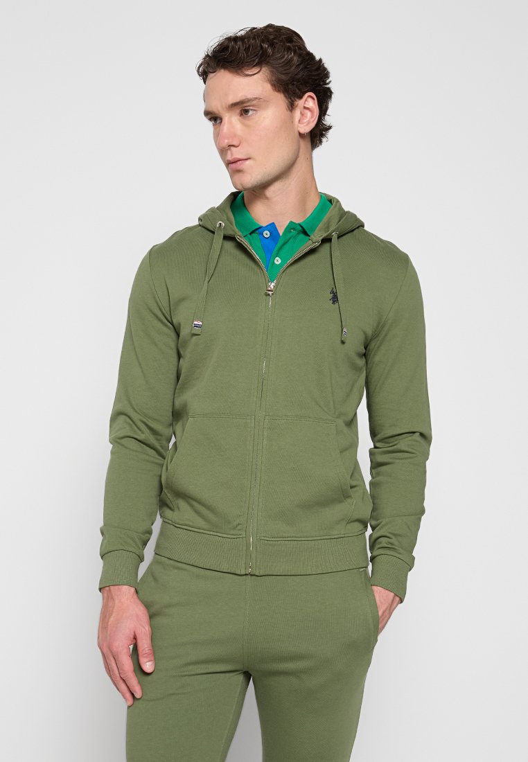 U.S. Polo Assn. Sweater met rits olijfgroen
