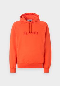 DOUBLE HOODIE UNISEX - Sweatshirt - bright orange