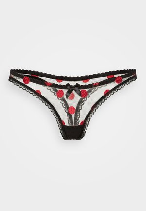 GABBY THONG  - Thong - black/red