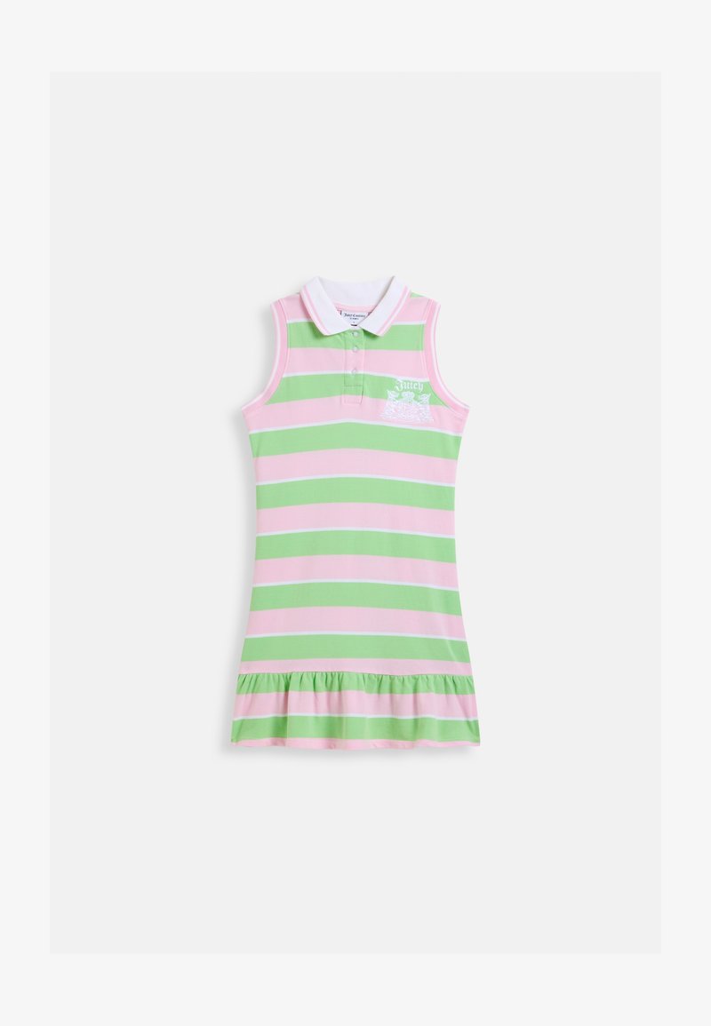Juicy Couture JUICY PEPLUM - Jersey dress - green pink stripe/green - Zalando Juicy Couture JUICY PEPLUM - Jersey dress - green pink stripe/green - Zalando