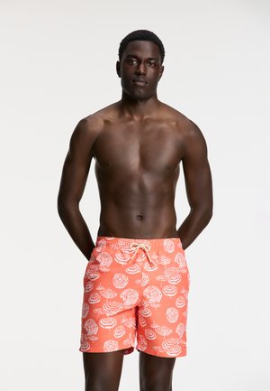 MIKE UMBRELLAS - Swimming shorts - orange coral umbrella