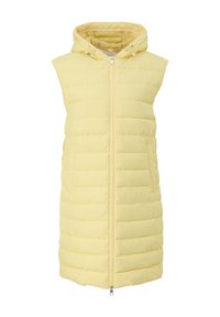 s.Oliver LANGE  MET CAPUCHON - Weste - hellgelb