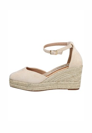 ALPARGATAS CON DE ESPARTO - Zapatos altos - beig