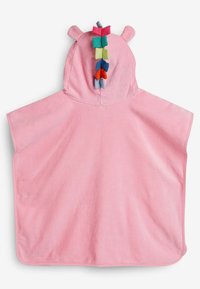 Next TOWELLING PONCHO - Köpeny - pink unicorn