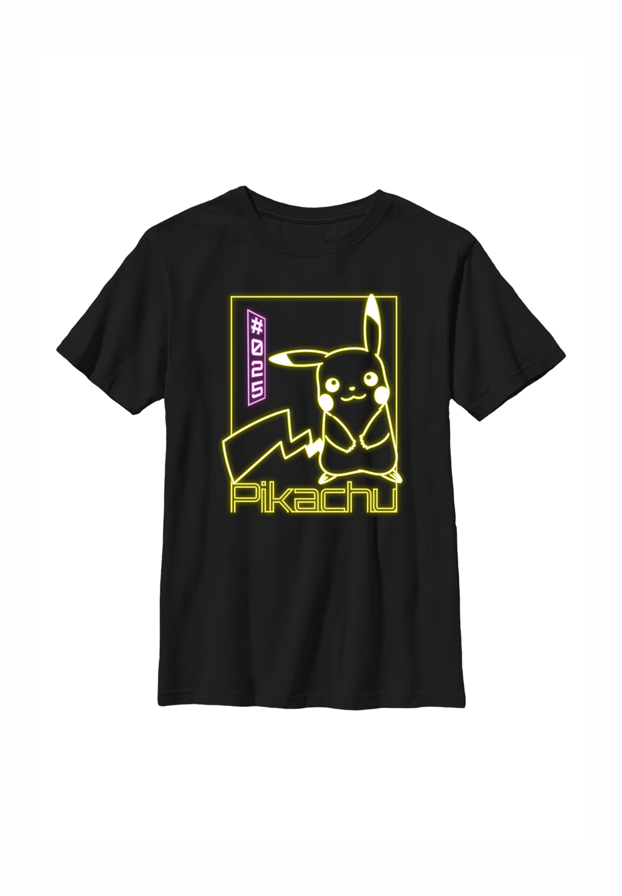 Pokemon POKÉMON PIKACHU NEON T-shirt imprimé black/noir