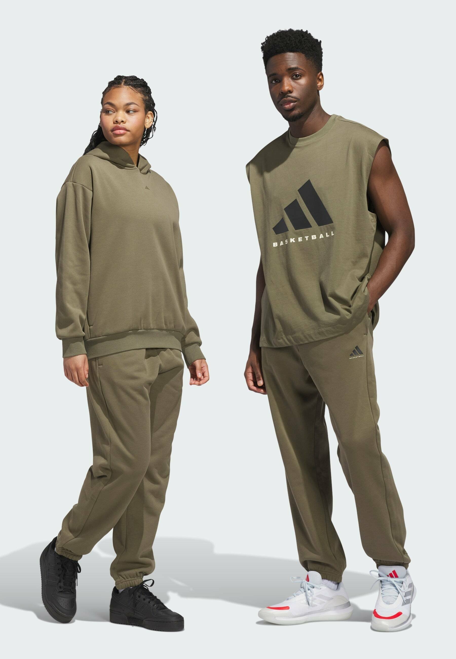 adidas Performance Tracksuit bottoms olive strata/olive