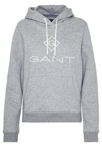 LOCK UP HOODIE - Sweatshirt com capuz - grey melange