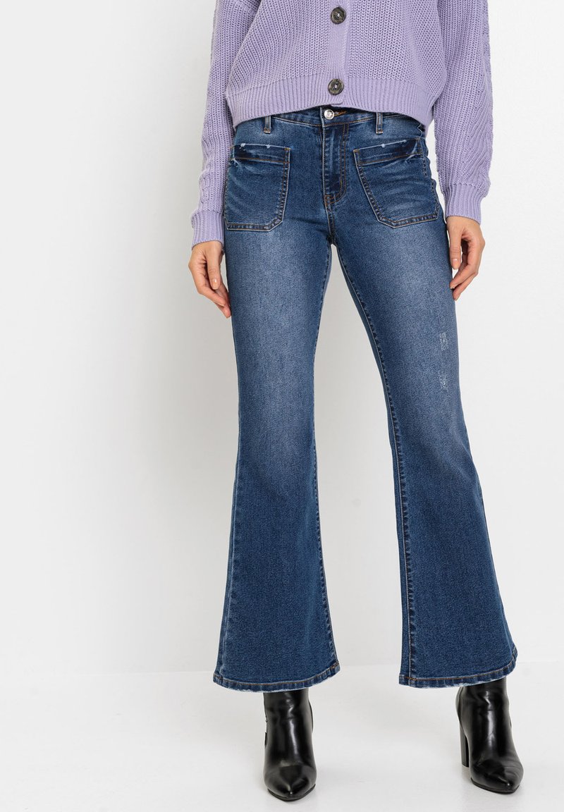 bonprix Flared Jeans blue/blue denim Zalando.ch