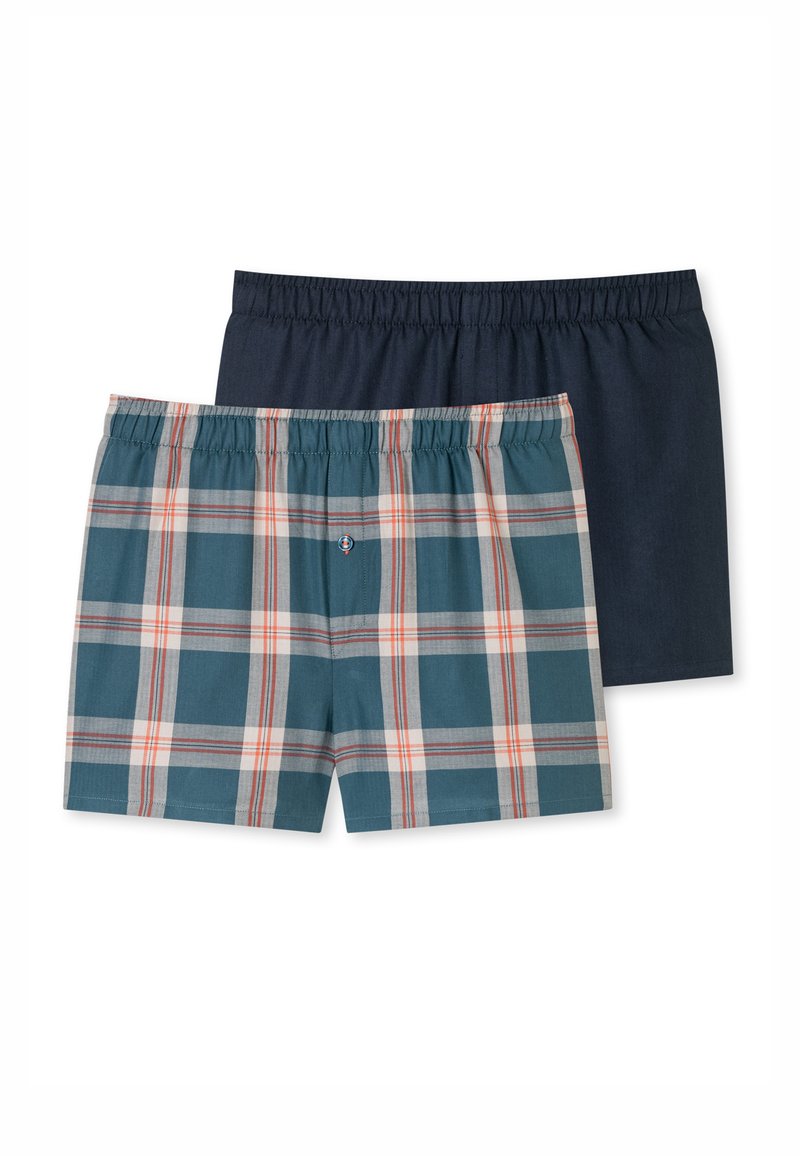 Schiesser 2-PACK  - Bokserishortsit - blau beige orange