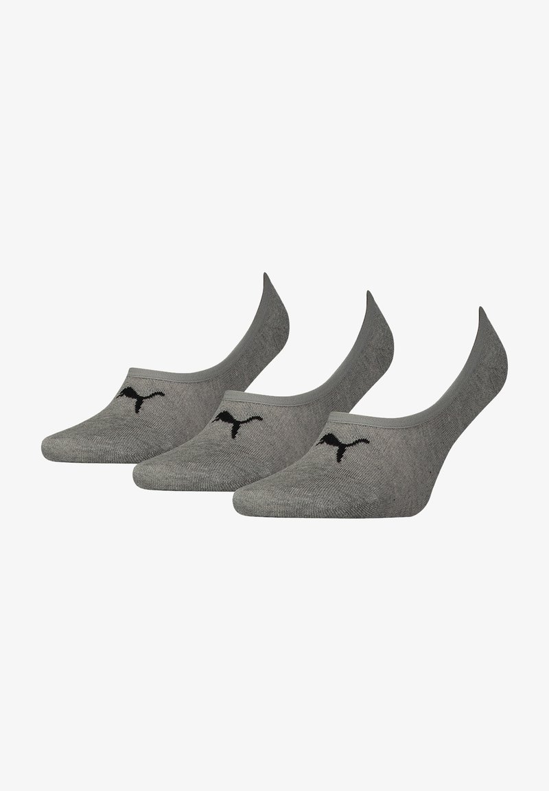Puma 3 PACK - Calcetines tobilleros - grau