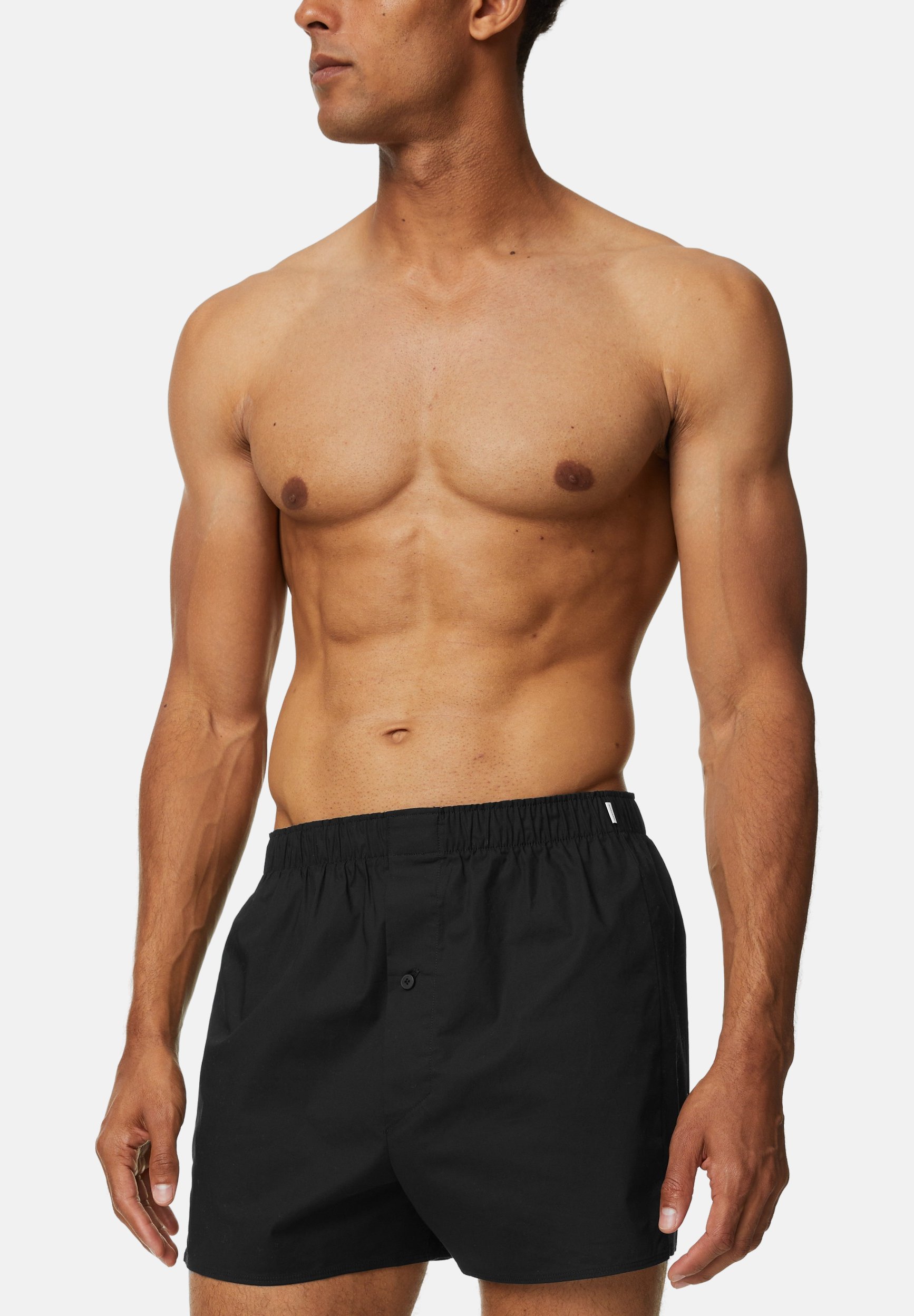 Marks & Spencer Baumwoll-Shorts 7er-Pack Für Kinder (5–16 Jahre) – Bequem Mit Stretch, Schwarz
