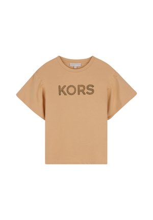 Michael Kors Kids TEE-SHIRT MANCHES COURTES - T-shirt imprimé - caramel