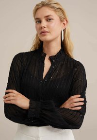 WE Fashion Gombos blúz - black