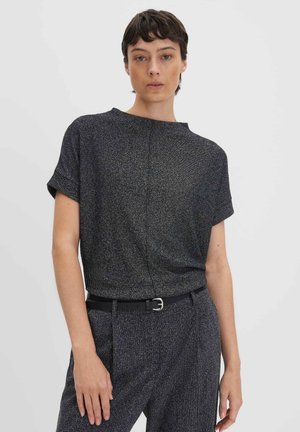 LOOSE FIT BOUCLÉ TEXTURE - Basic T-shirt - ocean