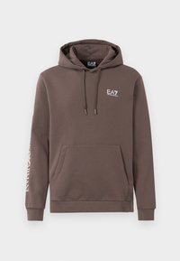 TRAIN LOGO SERIES HOODIE EXTENDED - Hoodie - chocolate brown