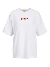 JXMILLOW LOOSE TEE - T-shirt imprimé - bright white print:howdy