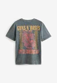 Next LICENSE REGULAR - Print T-shirt - charcoal grey guns n roses