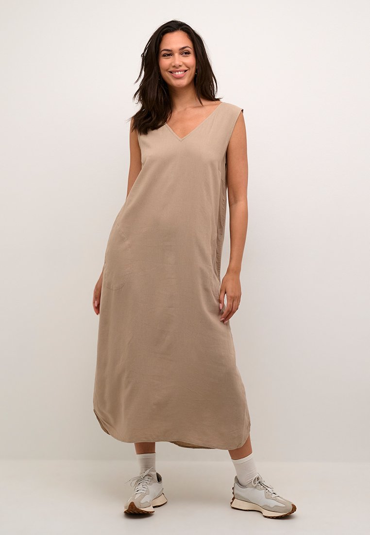 Kaffe Maxi-jurk beige
