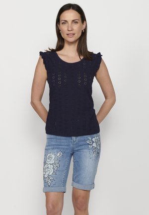 Tricou cu imprimeu - navy