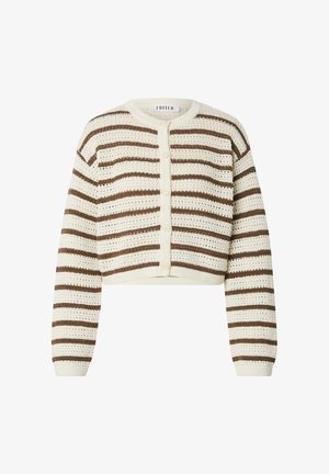 EDITED, EDITED STRICKJACKE IDA - Gilet - creme braun