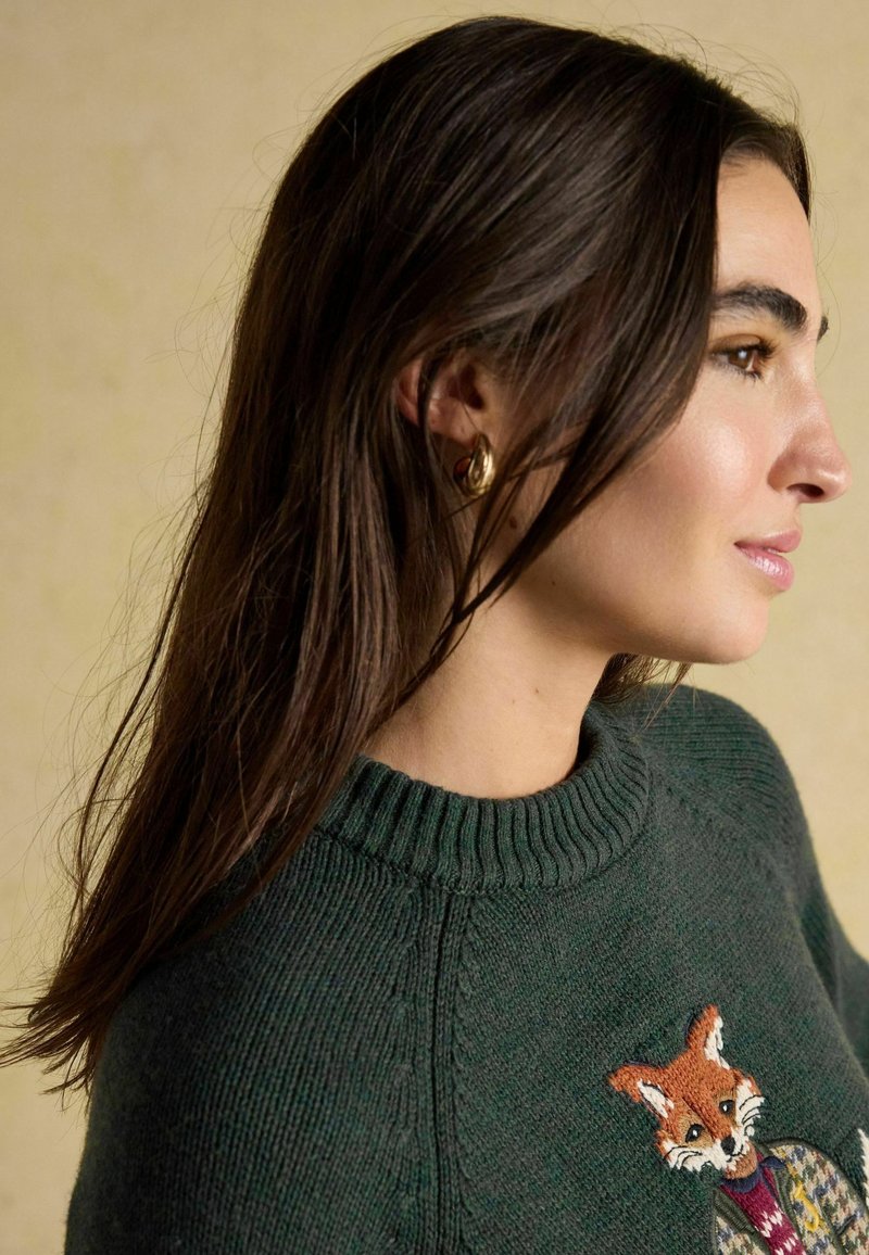 Tom Joule EMBROIDERY Strickpullover green/grün Zalando