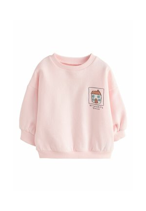 CREW NECK - Sweatshirt - light pink house