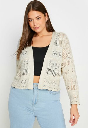 Yours Clothing Strickjacke - ivory