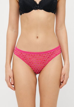 TANGA - Thong - flame red/fuchsia purple