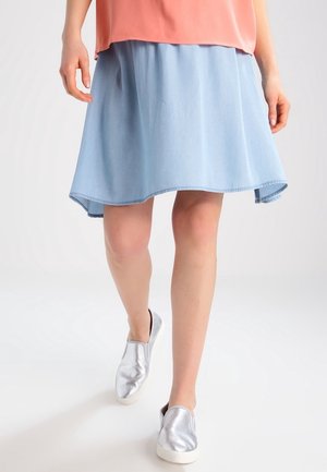 Jupe trapèze - light-blue denim