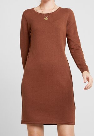 Gebreide jurk - brown