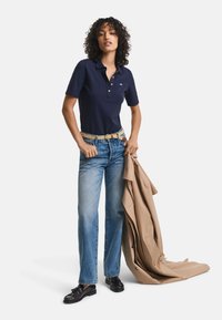 GANT SLIM FIT - Polo marškinėliai - evening blue