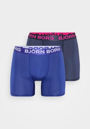 SPORTS 2 PACK - Úzke boxerky - dark blue/blue