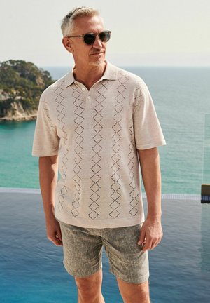 REGULAR FIT - Polo krekls - neutral pointelle