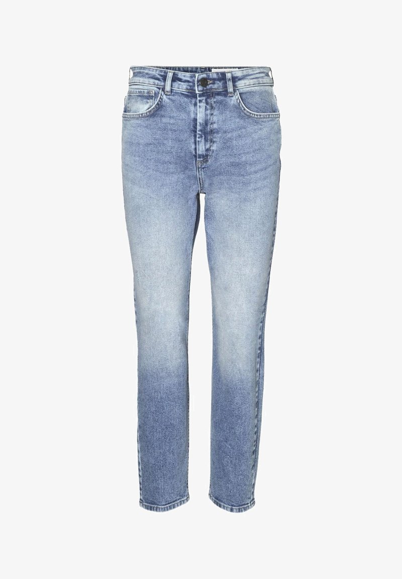 Jeans Noisy May Donna - Vita Alta, Vestibilità Dritta - 99% Cotone, 1% Elastan - Denim Blu - Foto 8