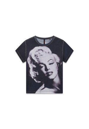 Guess, BEDRUCKTES MARILYN-T-SHIRT - T-shirt imprimé - schwarz