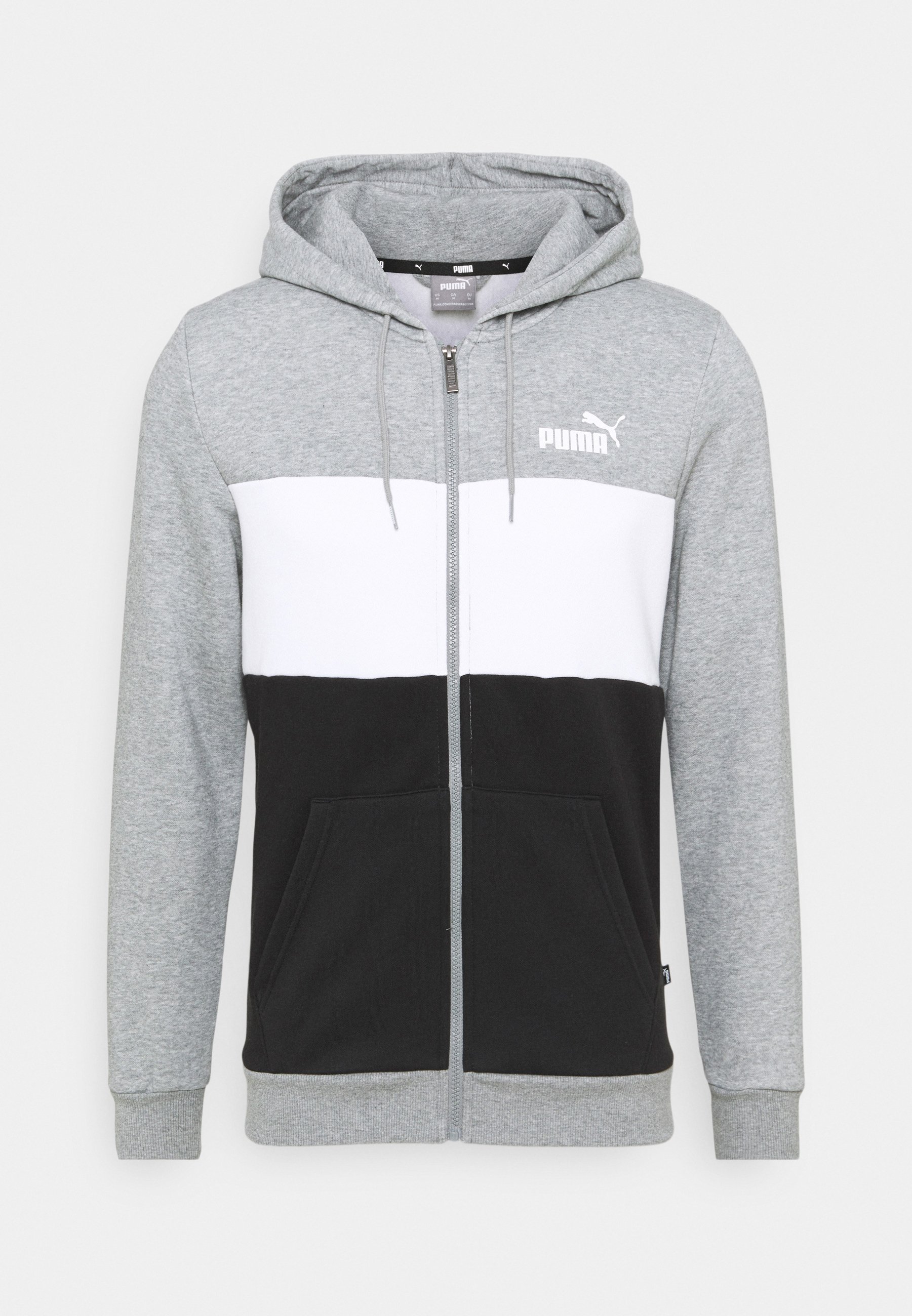 white puma zip up hoodie