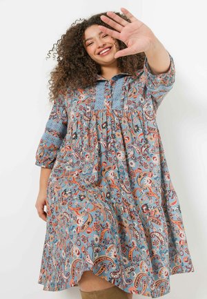 TISSU OEKO-TEX - Robe chemise - teal