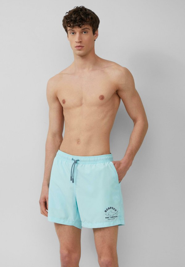 MIT ARTWORK UND EINGRIFFTASCHEN - Badeshorts - minze