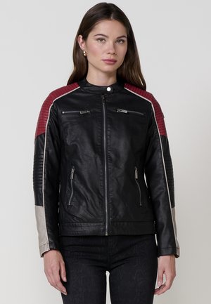 BIKER - Jakna od umjetne kože - black