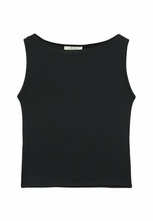 Stradivarius BOAT NECK SLEEVELES - Top - black