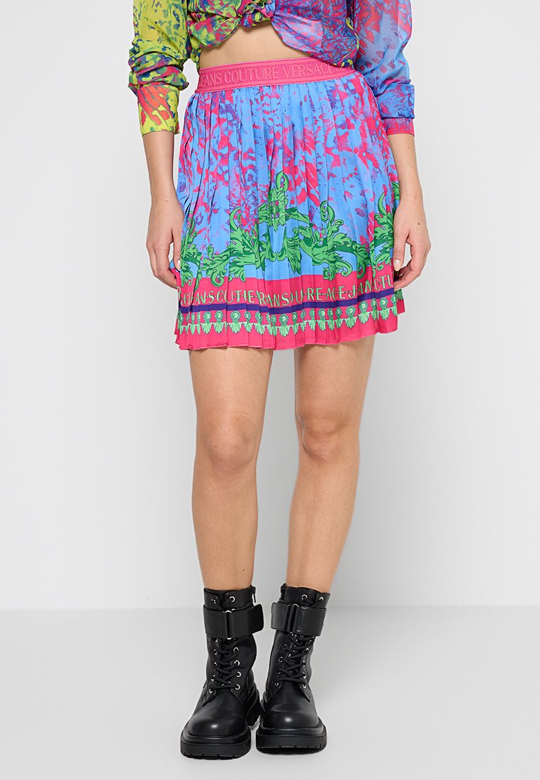 Versace Jeans Couture Plooirok lichtblauw Versace Jeans Couture Plooirok lichtblauw