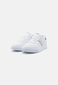 Tommy Hilfiger SUPERCUP STRIPES TUMBLED  - Sneakers basse - white