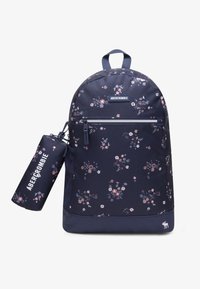 Abercrombie & Fitch PENCIL BAG BACKPACK SET UNISEX - Skolväska set - indigo