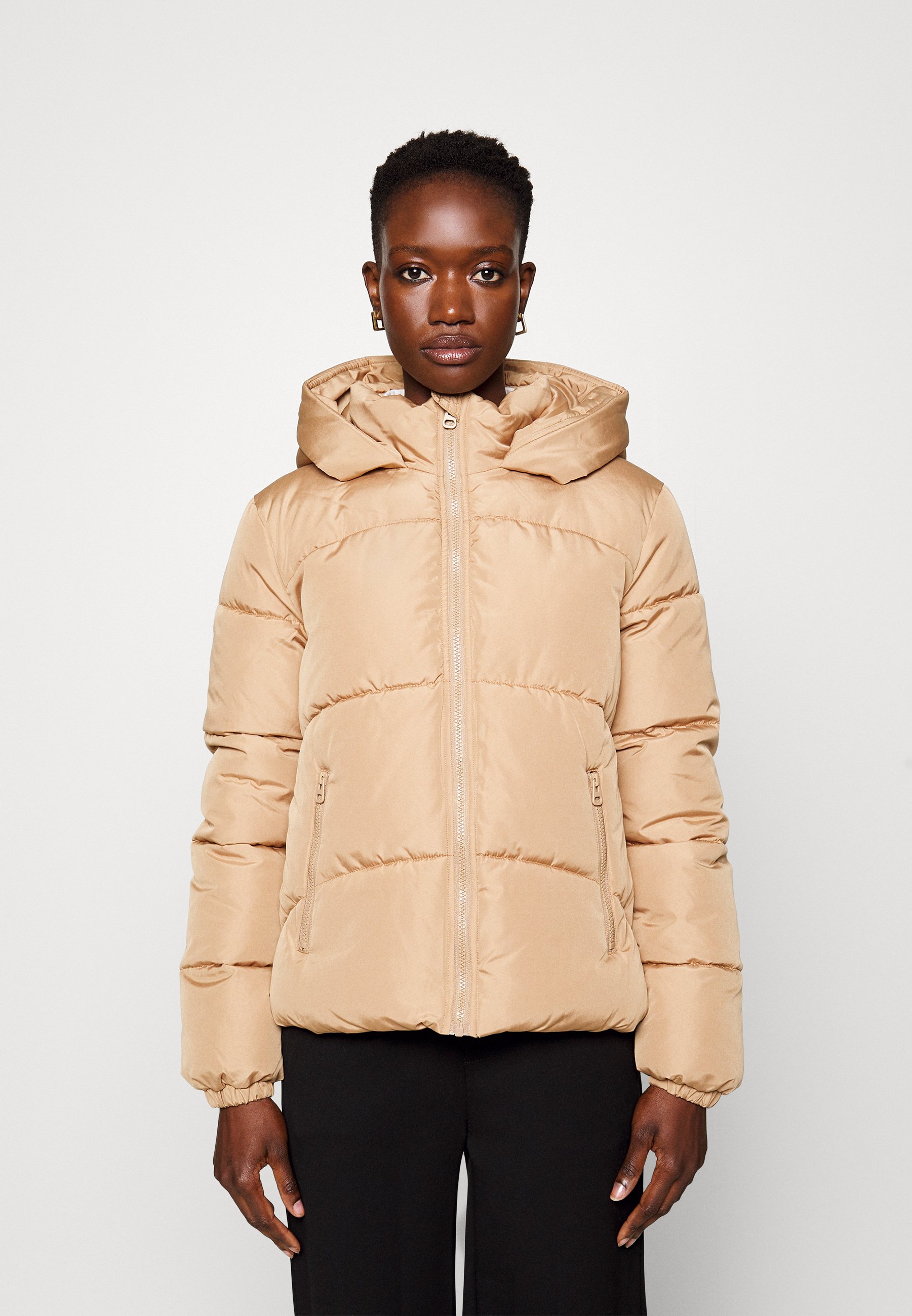brown short jacket womens