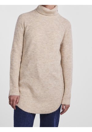 Striktrøje - beige