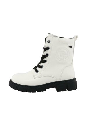 Šněrovací kotníkové boty - white