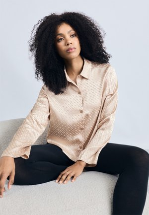 BOSS MONOGRAM - Parte de cima do pijama - light beige