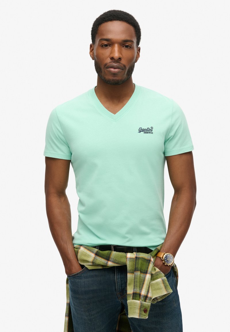 Superdry & Co VINTAGE LOGO - T-shirt print - spearmint light green