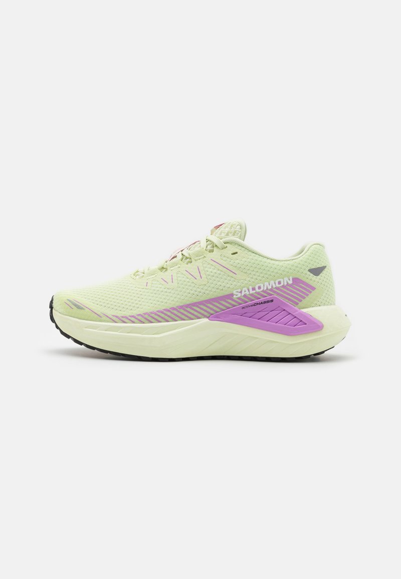 Salomon DRX DEFY GRVL - Løpesko for mark - lime cream/violet tulle